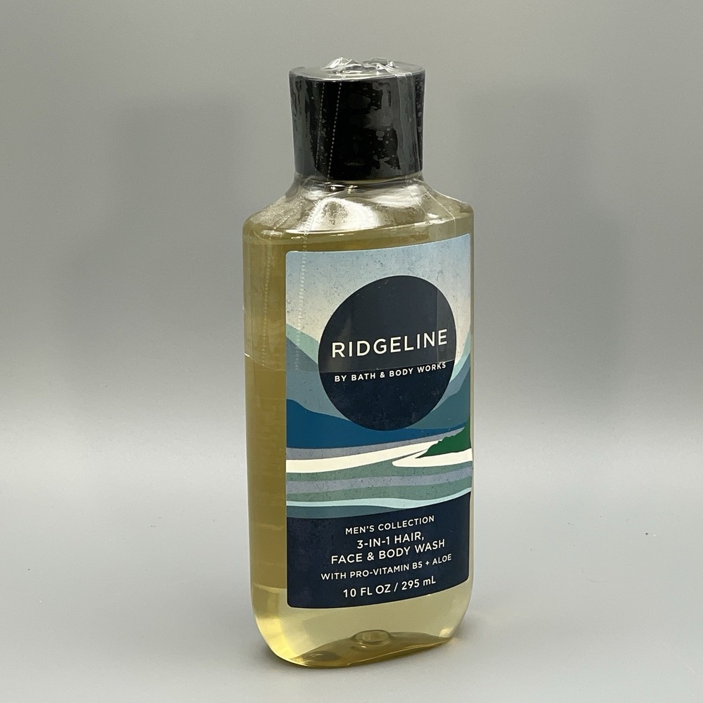 Men's Bath & Body Works Collection 3-in-1 Hair Face Body Wash RIDGELINE 10 Fl Oz
